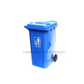 Eco-Friendly Environmentally Outdoor Plastic Trash Bin Rubber Wheel